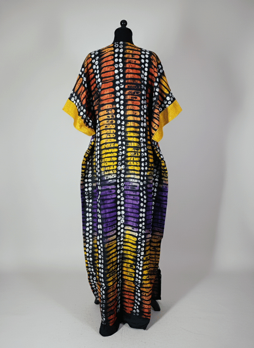 Sunburst Adire Bubu Dress image 2