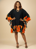Tropical Bloom Poncho Dress image 0