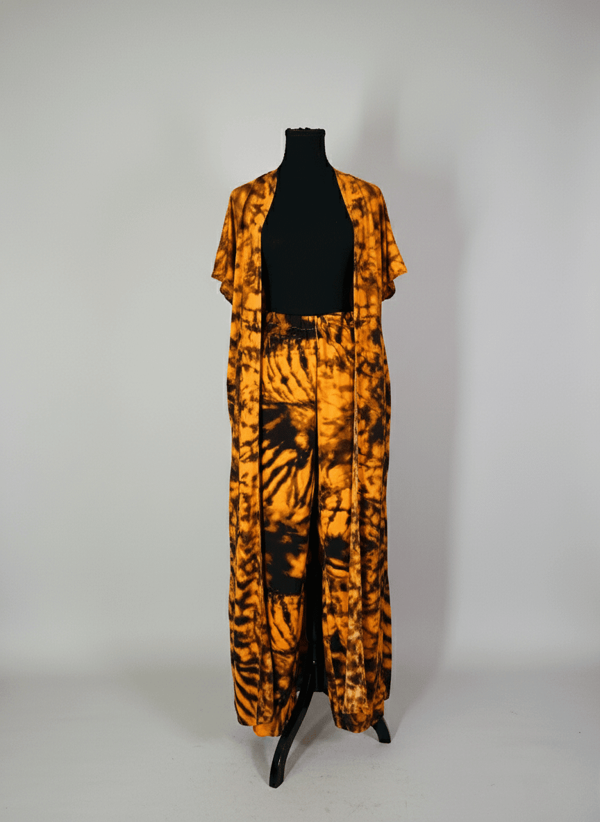 Amber Tie-Dye Kimono(2-Piece Set) image 2