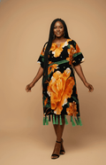 Tropical Bloom Tassel Dress image 0