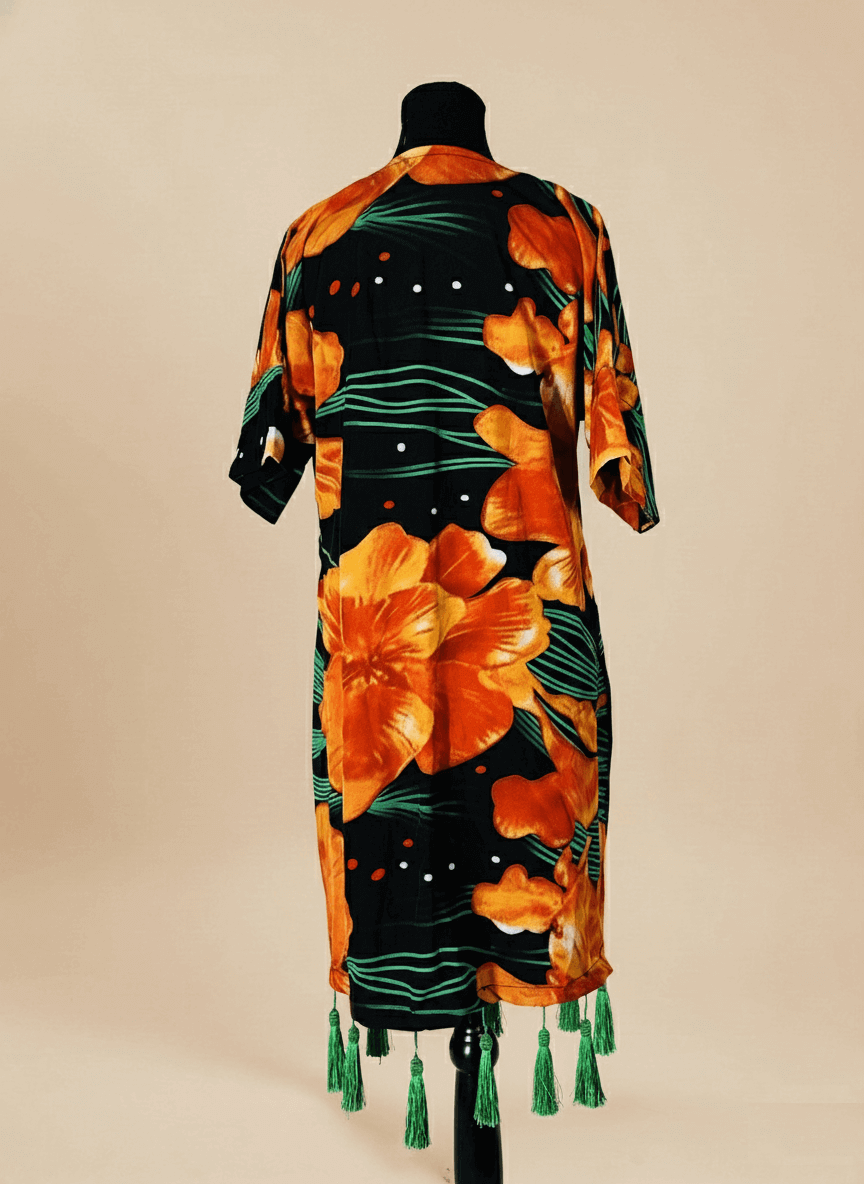 Tropical Bloom Tassel Dress image 1