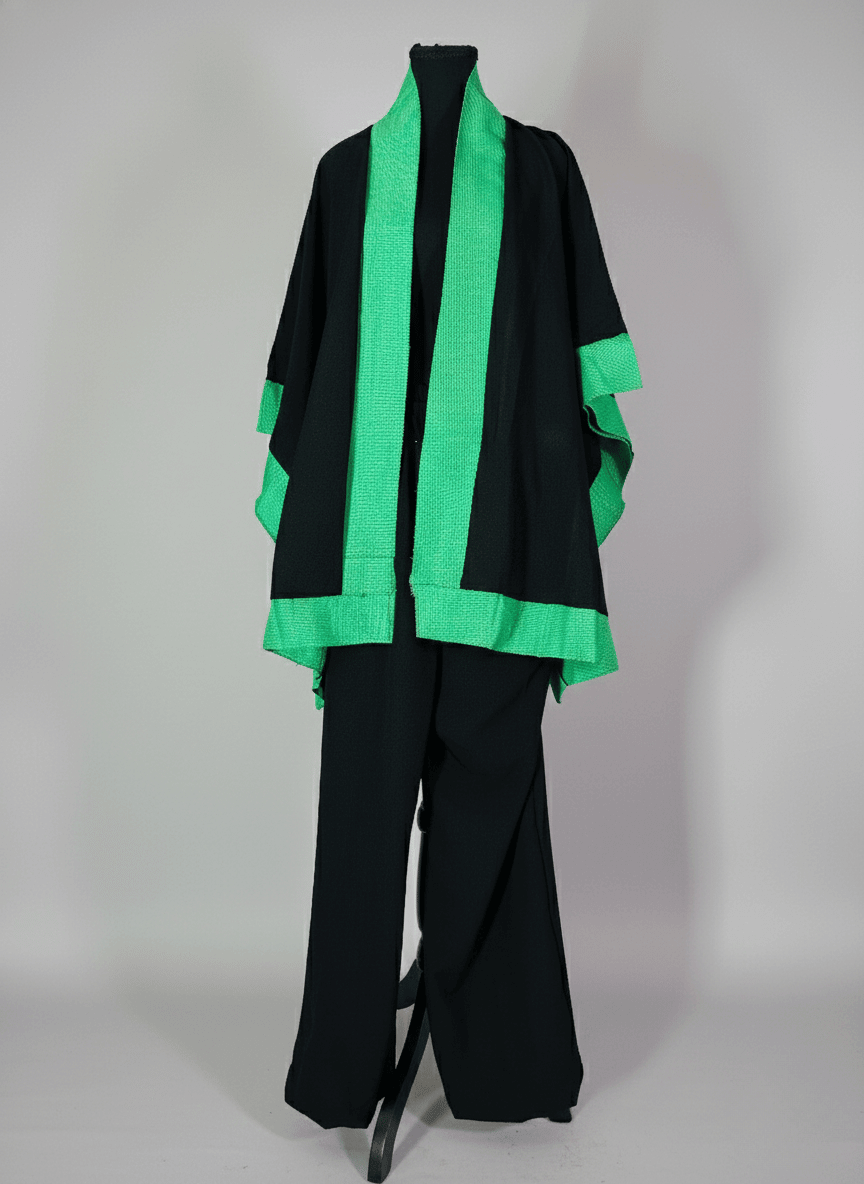 Emerald Aso-Oke Kimono(2-Piece Set) image 3
