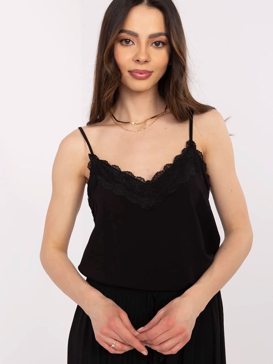 Black Lace Whisper Cami Top image 1
