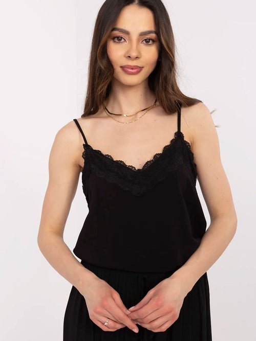 Black Lace Whisper Cami Top image 1