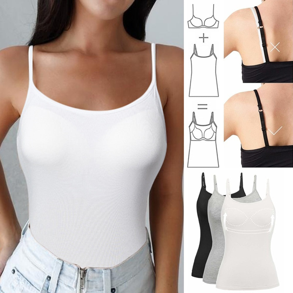 Everyday Sleek Cami Top with Shelf Bra Adjustable image 0