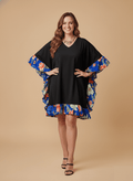 Royal Bloom Poncho Dress image 0
