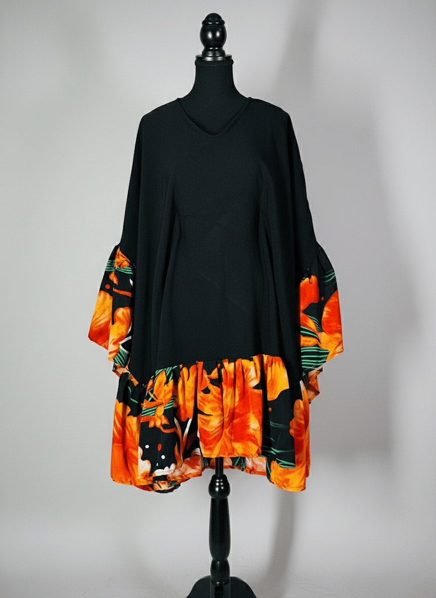 Tropical Bloom Poncho Dress image 2