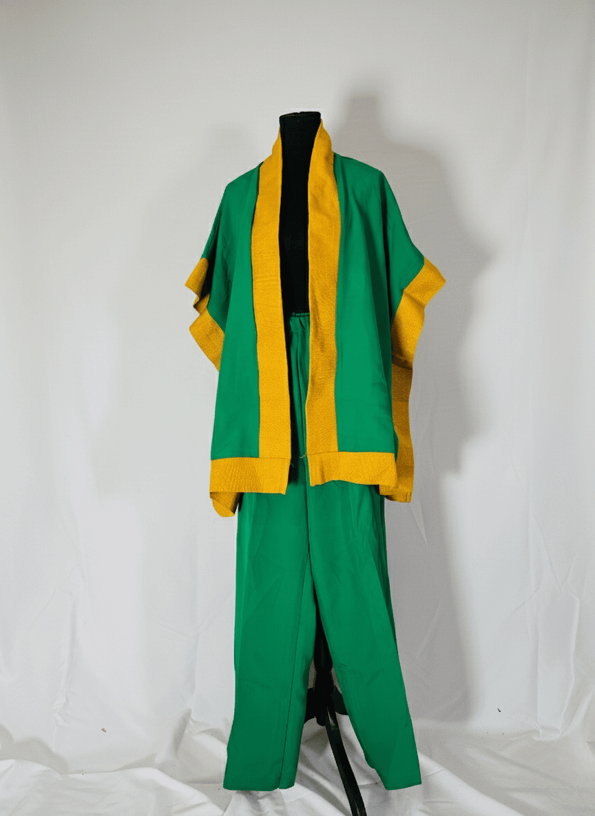 Green Luxe Kimono(2-Piece Set) image 2
