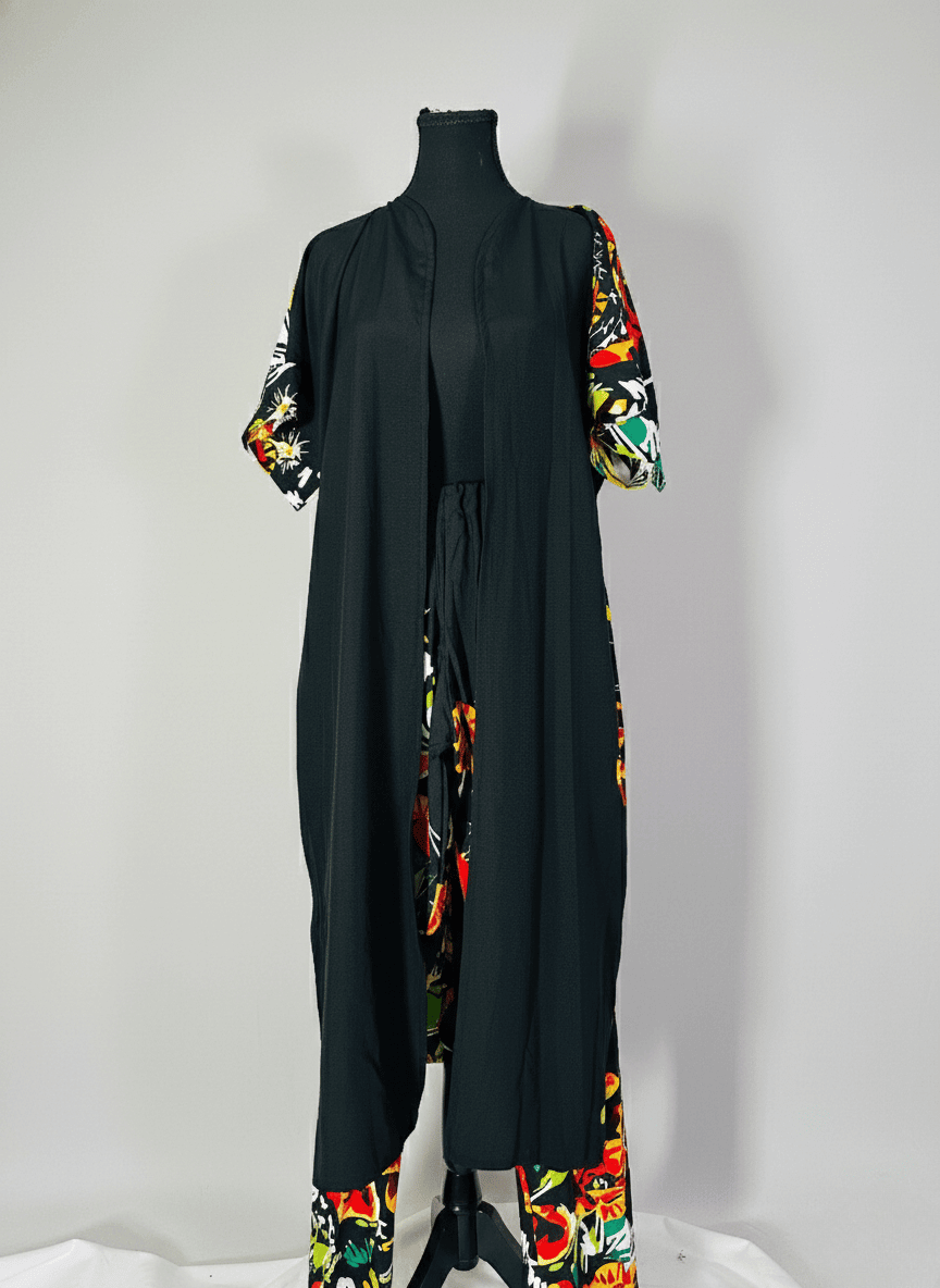 Midnight Bloom Kimono(2-Piece Set) image 4