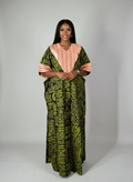 Olive Adire Bubu Dress image 0