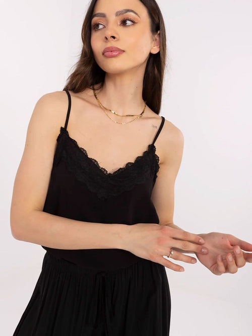 Black Lace Whisper Cami Top image 0