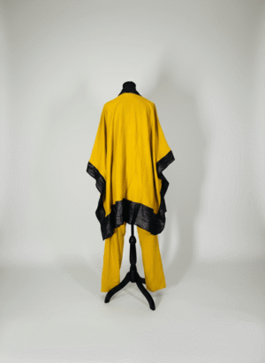 Mustard Aso-Oke Kimono 3