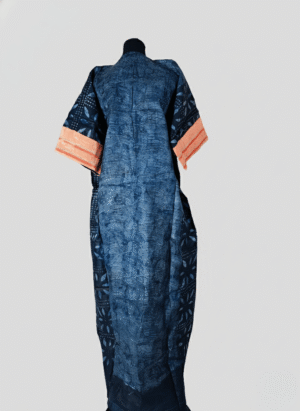 Navy Adire Bubu Back