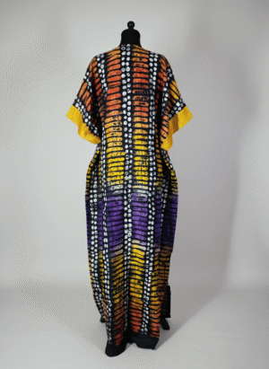 sunburst adire bubu back