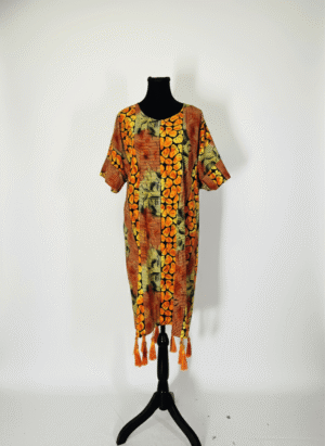 Tropical Glow Tassel Dress